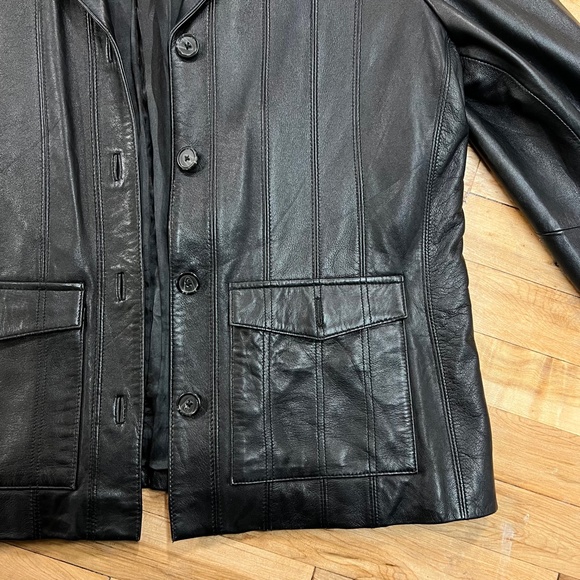 Vintage Mossimo Genuine Leather Jacket - Picture 5 of 6